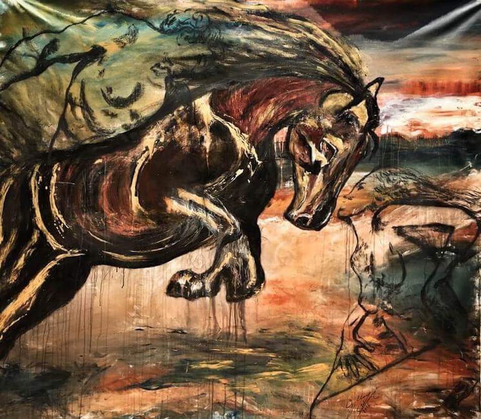 Suzi Fadel Nassif The Knight's Dream Mare Horse Painting