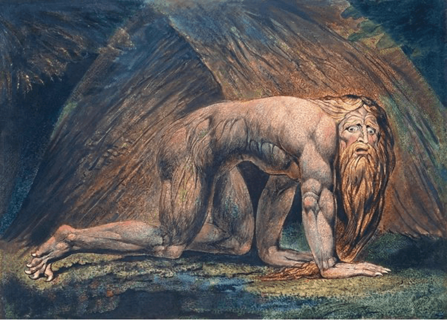 NEBUCHADNEZZAR BY WILLIAM BLAKE 1795 NICK CAVE RED HAND FILES